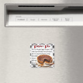 Homemade Pecan Pie Recipe Plaid Kitchen Decor   Magnet (In Situ (Geschirrspüler))