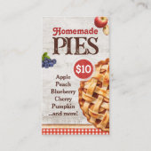 Homemade Pies Bakery Visitenkarte (Vorderseite)