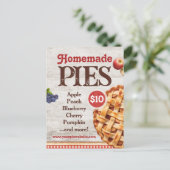 Homemade Pies Postkarte (Stehend Vorderseite)