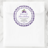 Homemade Plum Chutney Label Runder Aufkleber (Tasche)