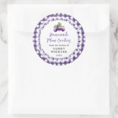 Homemade Plum Cookies Label Runder Aufkleber (Tasche)