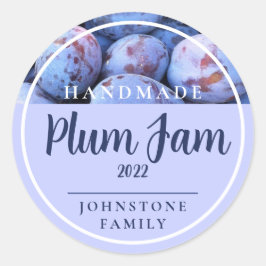 Homemade Plum Jam Stickers