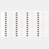 Homemade Plum Jam Thin Label Etiketten (Blatt)