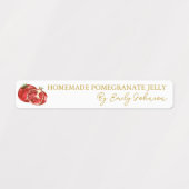 Homemade Pomegranate Jelly Thin Label Etiketten (Design 1)