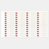 Homemade Pomegranate Jelly Thin Label Etiketten (Blatt)