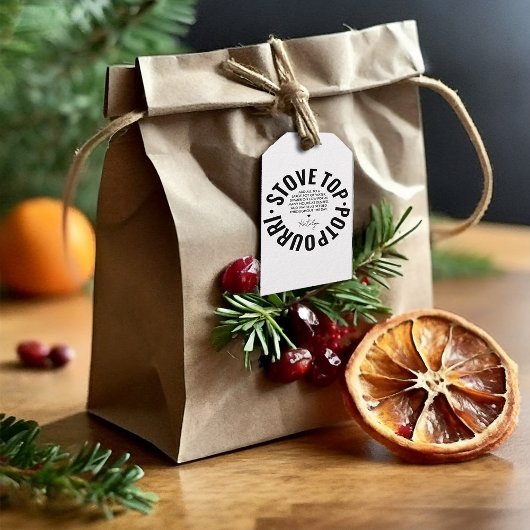 Homemade Potpourri Holiday Modern Label Geschenkanhänger