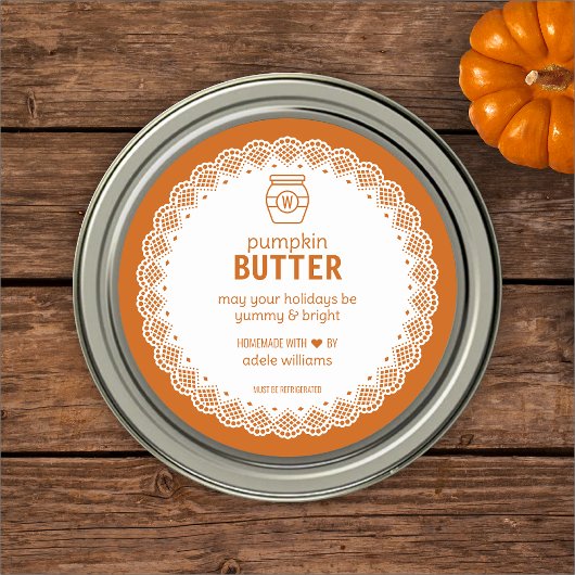 Homemade Pumpkin Butter Runder Aufkleber