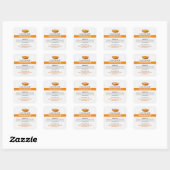 Homemade Pumpkin Pie Label | Fall Baking Sticker (Blatt)