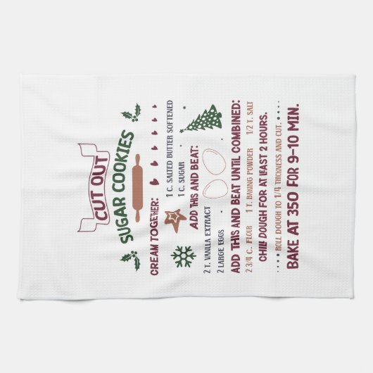 Homemade Pumpkin Pie Rezept Holiday Geschenk Geschirrtuch (Horizontal)