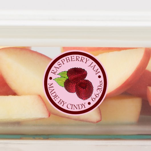Homemade Raspberry Jam Jelly behält sich vor von Etiketten (Befestigt)
