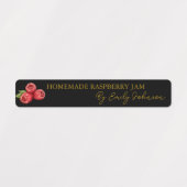 Homemade Raspberry Jam Thin Label Etiketten (Design 1)