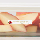 Homemade Raspberry Jam Thin Label Etiketten (Befestigt)