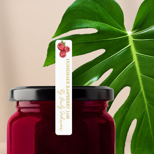 Homemade Raspberry Jam Thin Label Etiketten