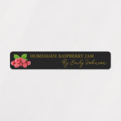Homemade Raspberry Jam Thin Label Etiketten (Design 1)