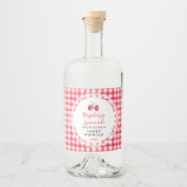 Homemade Raspberry Lemonade Label Alkoholflaschenetikett (Vorderseite)