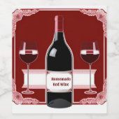 Homemade Red Weinetikett (Einzelnes Label)
