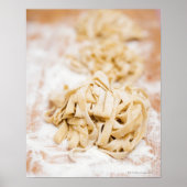 Homemade ribbon pasta, close up poster (Vorne)