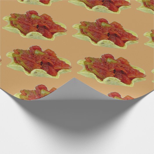 Homemade Salsa Geschenkpapier (Ecke)