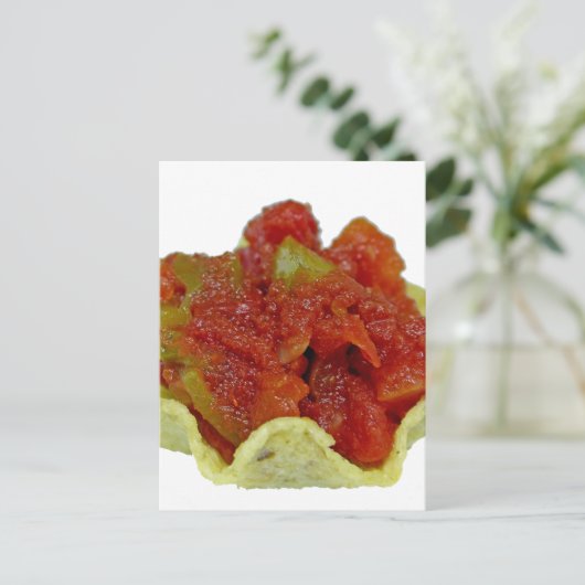 Homemade Salsa Postkarte (Stehend Vorderseite)