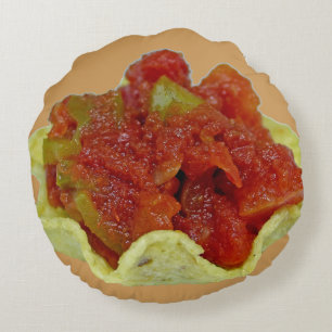 Homemade Salsa Rundes Kissen