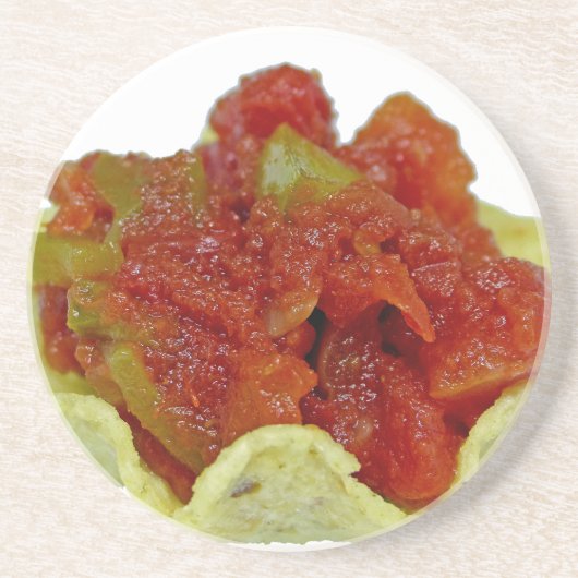 Homemade Salsa Sandstein Untersetzer (Vorne)