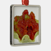 Homemade Salsa Silbernes Ornament (Rechts)