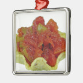 Homemade Salsa Silbernes Ornament (Links)