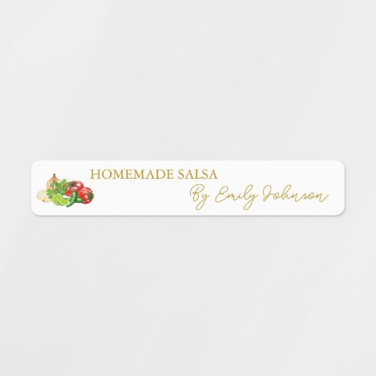 Homemade Salsa Thin Label Etiketten (Design 1)