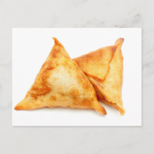 Homemade Samosas Postkarte