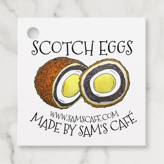 Homemade Scotch Eggs UK British Snack Food Geschenkanhänger (Vorderseite)