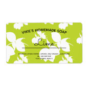 Homemade Soap Business Lemon Art Label (Vorne)
