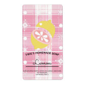 Homemade Soap Business Lemon Weihnachtslabel (Vorne)