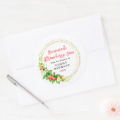 Homemade Strawberry Jam Canning Label Runder Aufkleber (Umschlag)