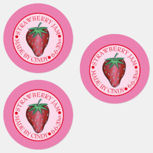 Homemade Strawberry Jam Jelly behält sich vor von Etiketten