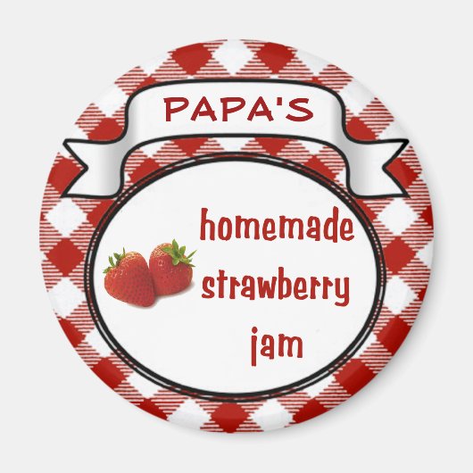 Homemade Strawberry Jam Magnet (Vorne)