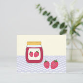 Homemade Strawberry Jam Postkarte (Stehend Vorderseite)