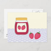 Homemade Strawberry Jam Postkarte (Vorne/Hinten)