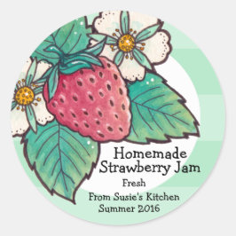 Homemade Strawberry Jam Sticker