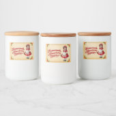 Homemade Strawberry Preserve - Vintag Lebensmitteletikett (Flaschen)