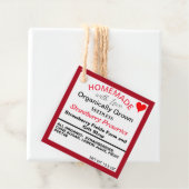 Homemade Strawberry reserviert Vielen Dank Geschenkanhänger (Beispiel)