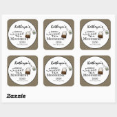 Homemade Sweet Tea Moonshine Personalisiert Quadratischer Aufkleber (Blatt)