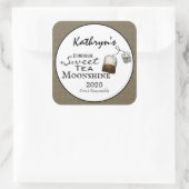 Homemade Sweet Tea Moonshine Personalisiert Quadratischer Aufkleber (Tasche)