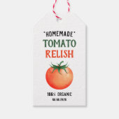 Homemade Tomato Relaxen mit rotem Tomatendesign Geschenkanhänger (Vorderseite)