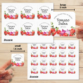 Homemade Tomato Salsa Canning Quadratischer Aufkleber