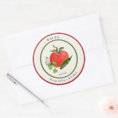 Homemade Tomato Salsa Jar Label Runder Aufkleber (Umschlag)