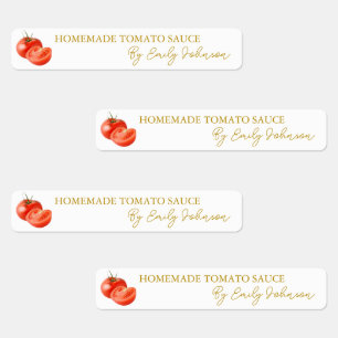 Homemade Tomato Sauce Thin Label Etiketten