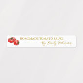 Homemade Tomato Sauce Thin Label Etiketten (Design 1)