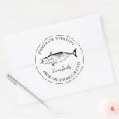 Homemade Tuna Jerky Label Runder Aufkleber (Umschlag)