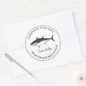 Homemade Tuna Jerky Label Runder Aufkleber (Umschlag)