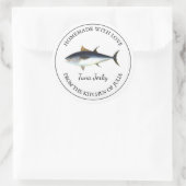 Homemade Tuna Jerky Label Runder Aufkleber (Tasche)